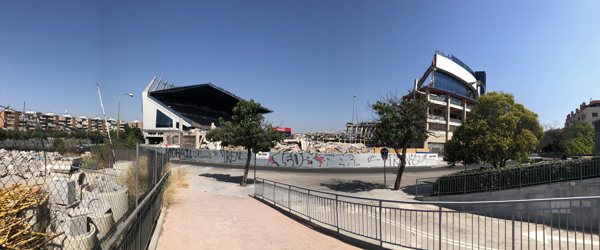 Obras de demolición Estadio Vicente Calderón
